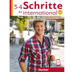 Учебник по немски език - Schritte international Neu 3+4 (A2) Arbeitsbuch + 2 CDs zum Arbeitsbuch